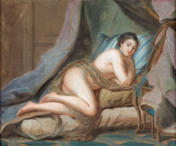 Pittore del XIX secolo - Nudo di donna disteso