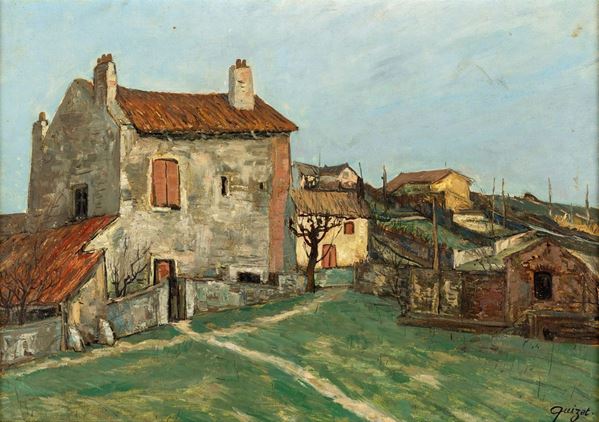 Alphonse Quizet - Paesaggio di campagna
