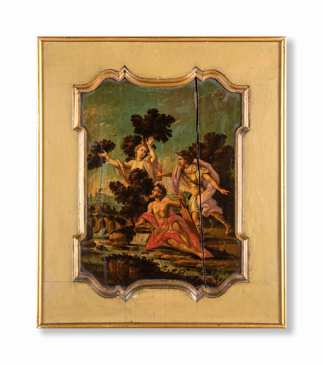 Pittore del XVIII Secolo - Coppia di Pannelli, XIX Secolo