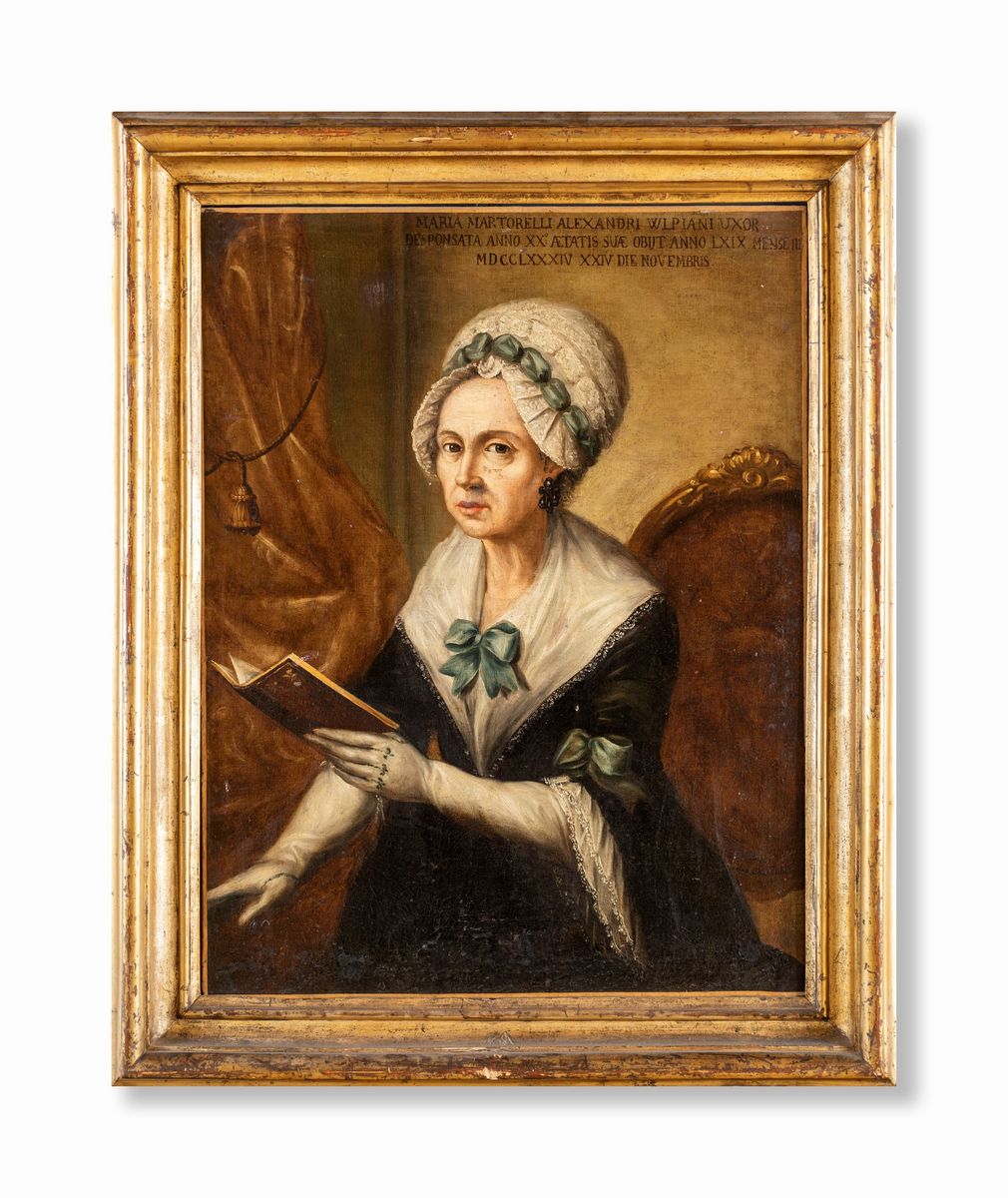 Pittore Romano del XVIII Secolo - Ritratto Maria Martorelli