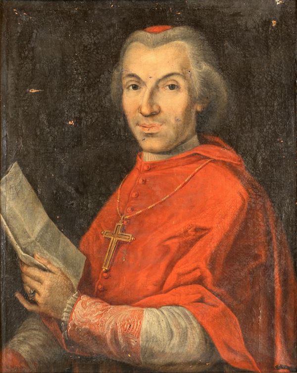 Pittore del XVIII secolo - Cardinale con lettera