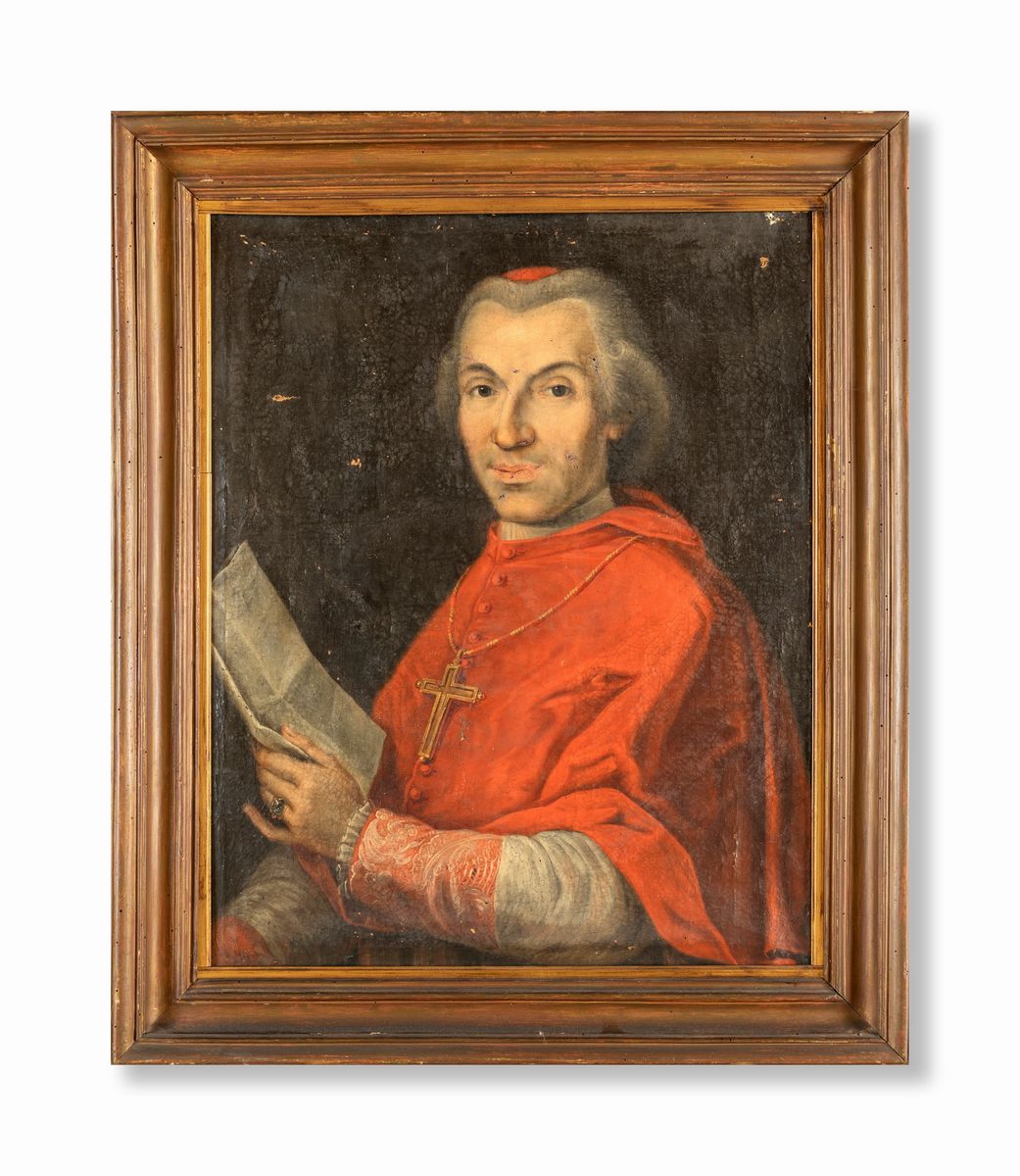 Pittore del XVIII Secolo - Cardinale con Lettera