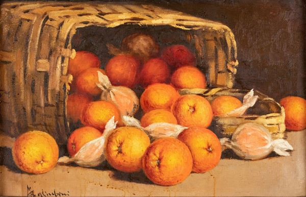 Pittore del XX secolo - Cesto di arance