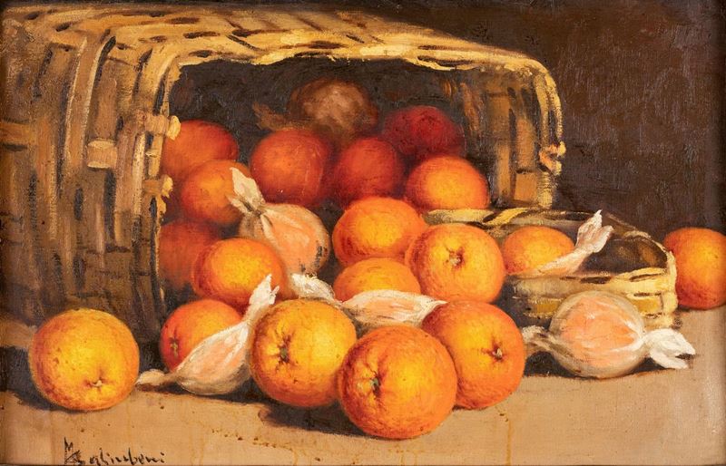 Pittore del XX Secolo - Cesto di Arance