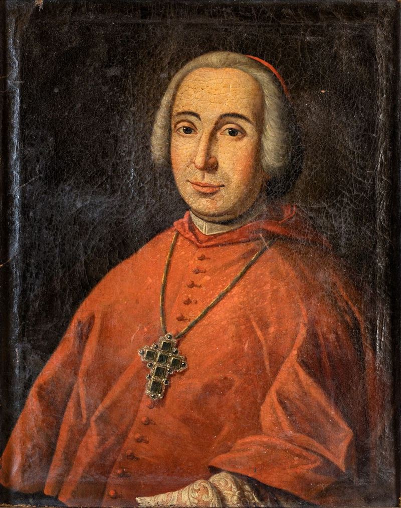Pittore del XVIII Secolo - Ritratto di Cardinale