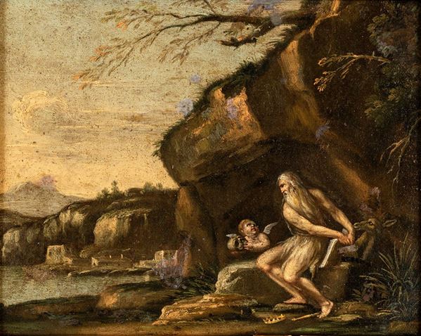 Pittore napoletano del XVII secolo - Eremita