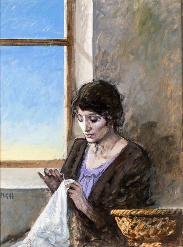 Alberto Sughi - Donna alla finestra