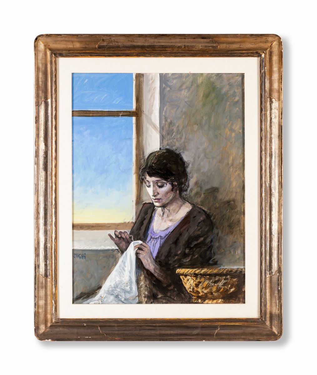 Alberto Sughi - Donna alla Finestra