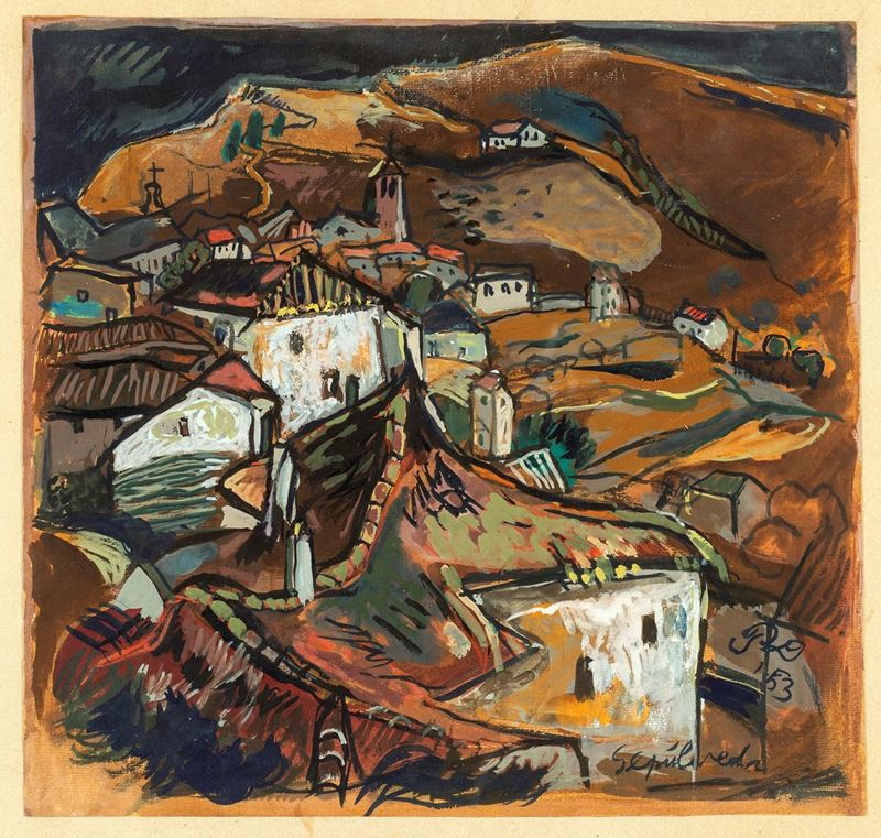 Pittore del XX Secolo - Veduta di Sepulveda