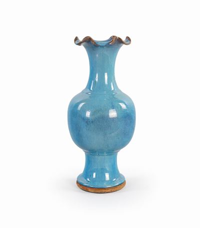 Piccolo Vaso in Porcellana Azzurra, Cina Dinastia Qing