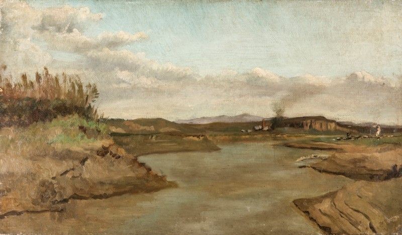 Pittore del XIX Secolo - Veduta Dell'aniene
