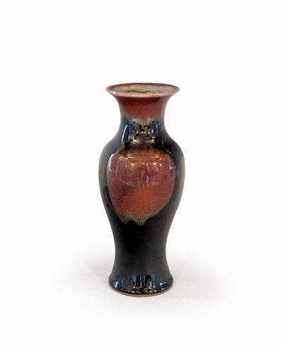 Piccolo Vaso in Porcellana Bicolore, Cina Dinastia Qing