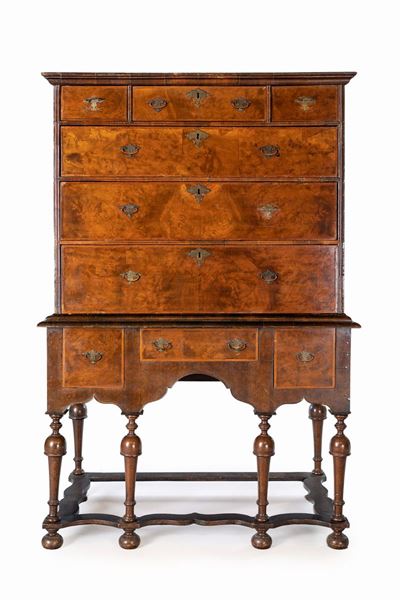 Highboy in Radica, Inghilterra, Inizio XIX Secolo