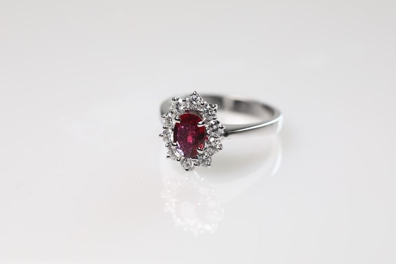 Anello con Rubino Birmano