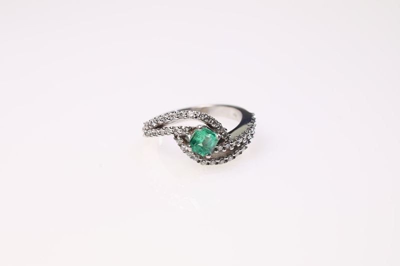 Anello Smeraldo Ct 0,55