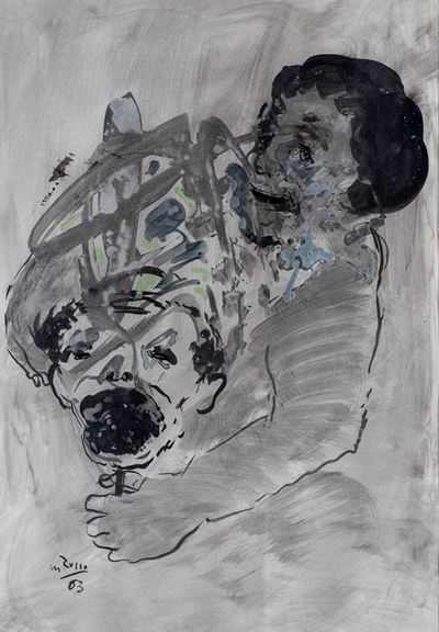 Figura di Donna con Maschera
