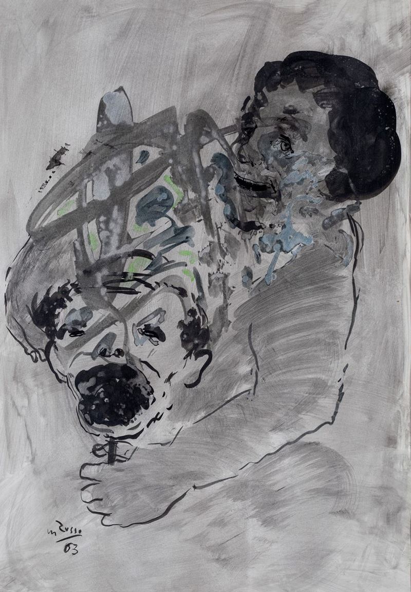Mario Russo - Figura di Donna con Maschera