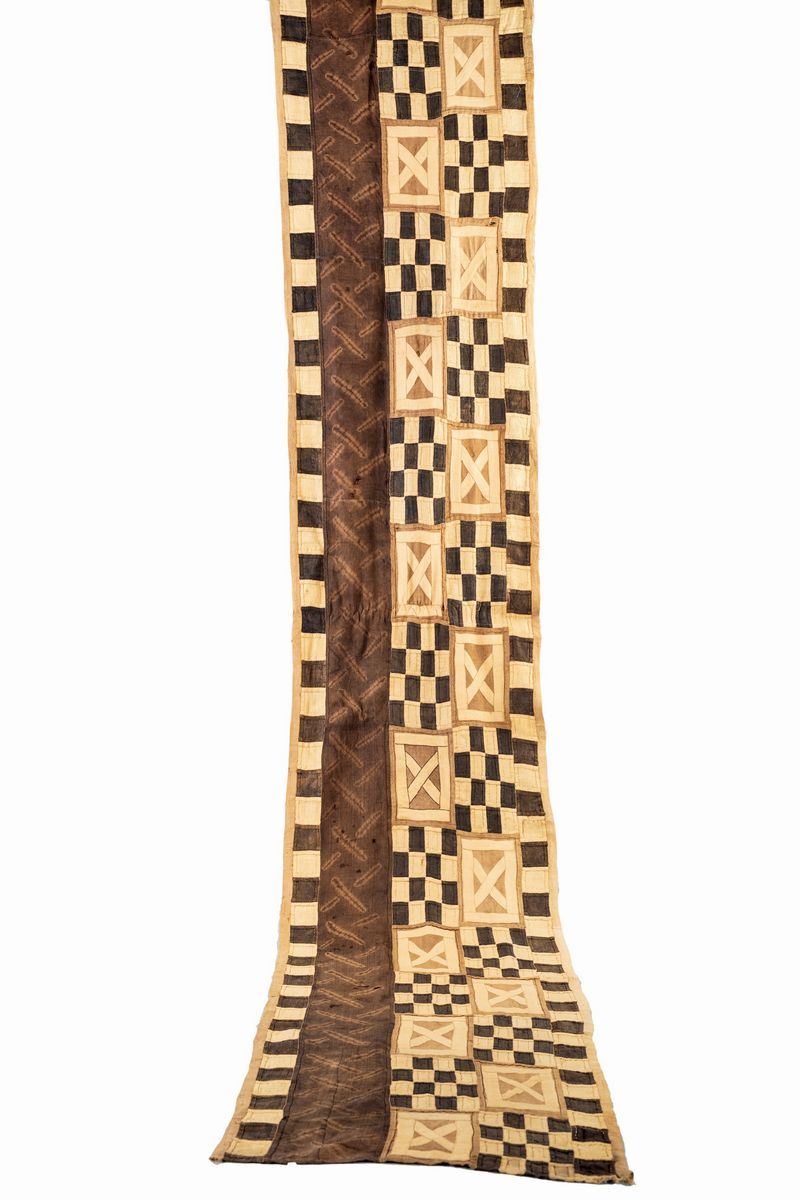 Tessuto cerimoniale Ntshak, repubblica democratica del Congo, regno di Kuba, tribù Shoowa, s...