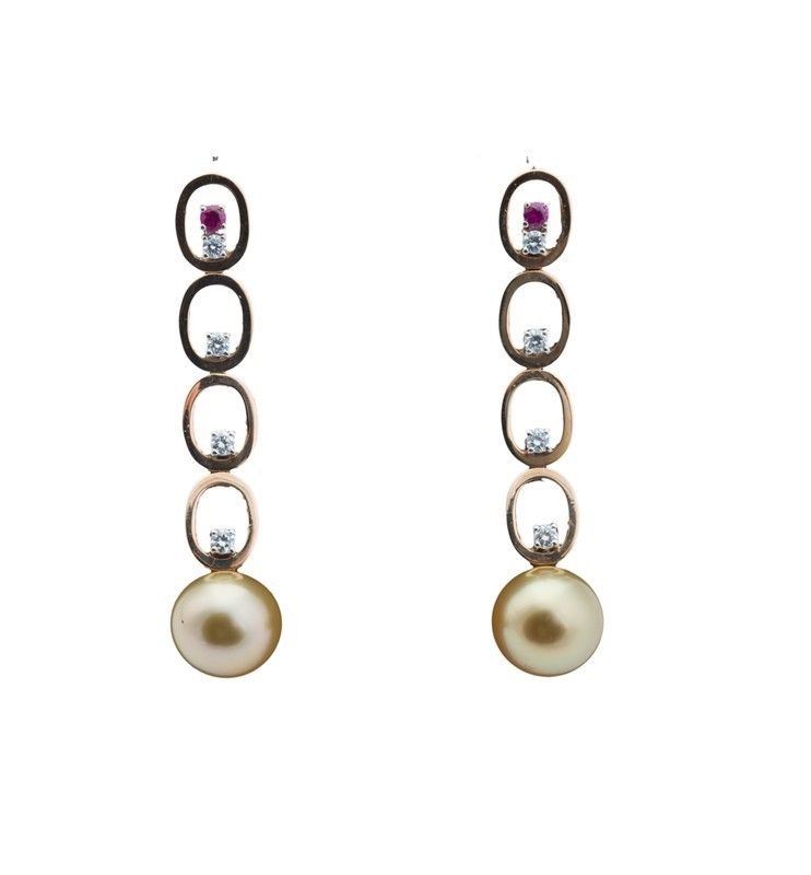 Orecchini con Perle South Sea