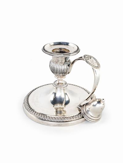 Bugia in Argento, Argentiere Luigi Merlo (attivo a Vicenza dal 1802 al 1830)
