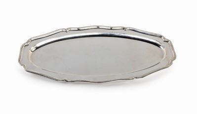 Grande Piatto da Portata in Argento, San Pietroburgo 1859, Argentiere Aleksander Kordes
