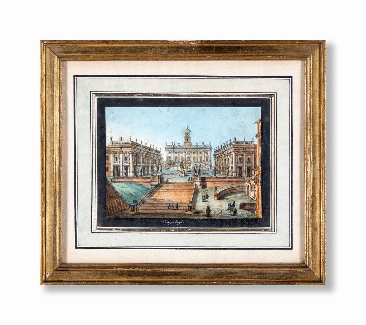 Pittore del XIX Secolo - Cinque Vedute di Roma