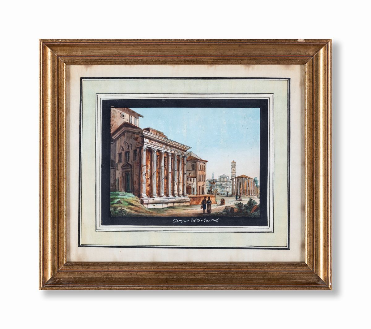 Pittore del XIX Secolo - Cinque Vedute di Roma