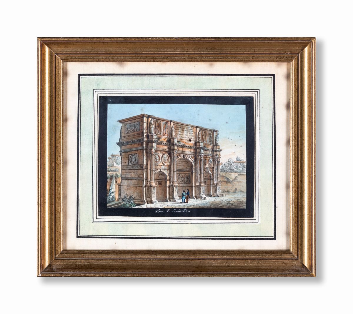 Pittore del XIX Secolo - Cinque Vedute di Roma