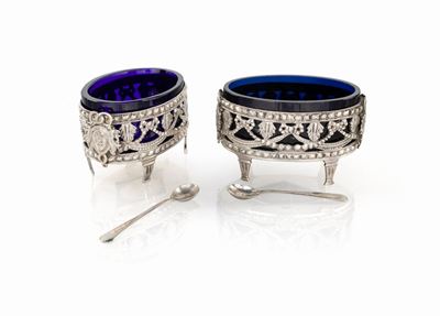 Coppia di Saliere in Argento, Fine XIX/inizio XX Secolo