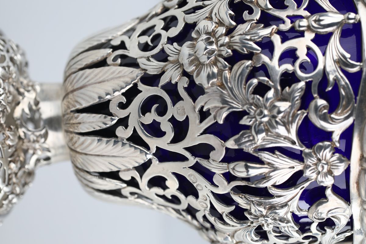 Coppia di Saliere in Argento, Fine XIX/inizio XX Secolo