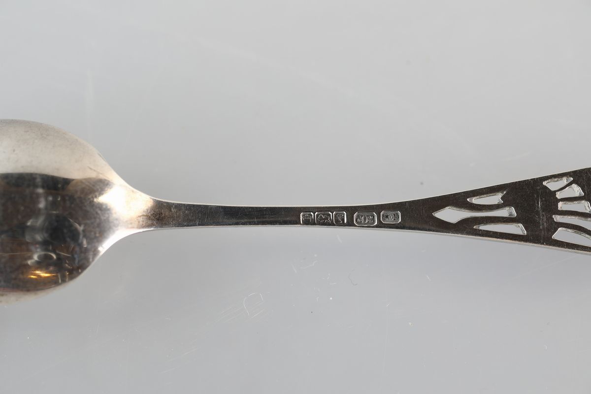 Sei Cucchiaini in Argento 925/1000, Sheffield 1909, Argentieri Joseph Rodgers & Son (attivi dal 1...