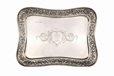 Vassoio in Argento 925/1000, Londra 1898, Argentiere Norman Marshall