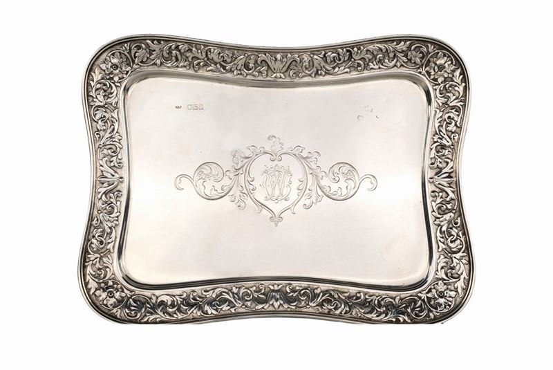 Vassoio in Argento 925/1000, Londra 1898, Argentiere Norman Marshall