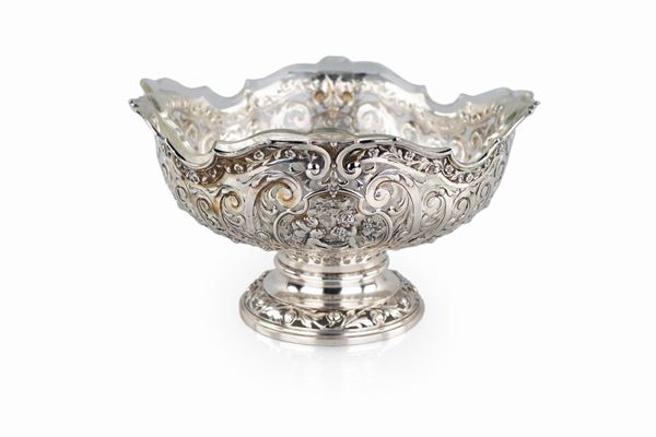 Coppa centrotavola in argento, Germania, fine del XIX secolo
