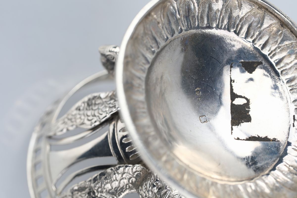 Mostardiera in Argento, Germania, Fine del XIX Secolo
