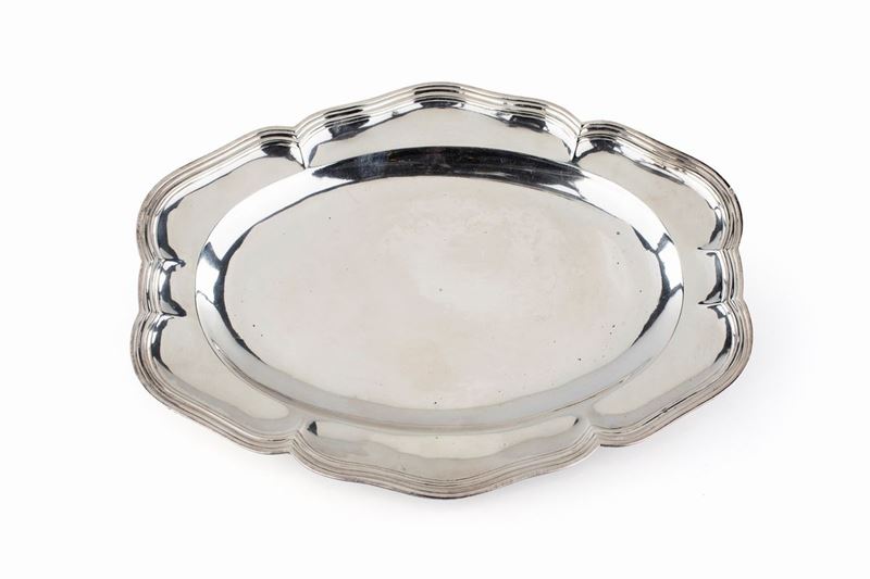 Vassoio in Argento, Parigi 1762 - 1768, Argentiere I.a.r.