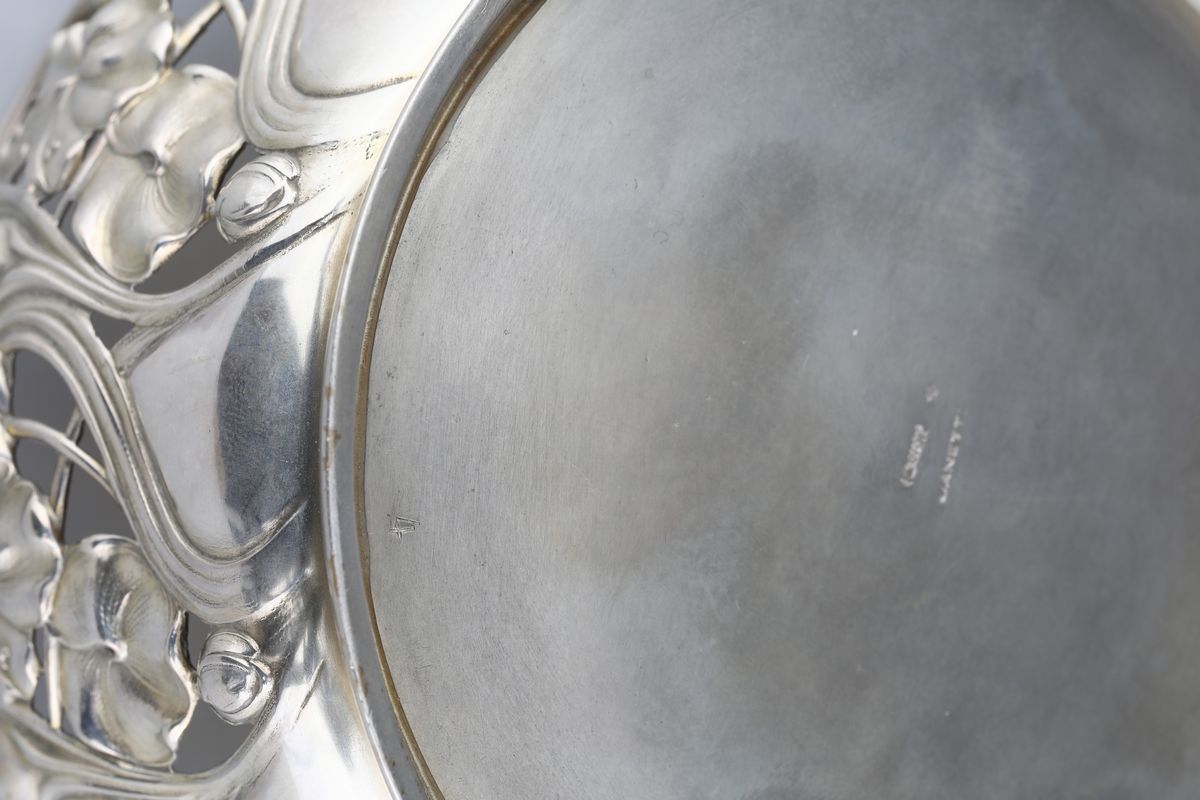 Cestino in Argento, Germania Fine XIX Secolo