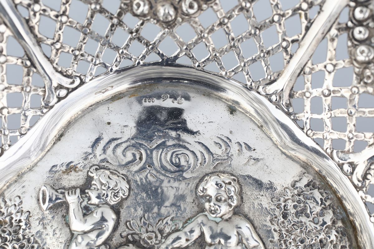 Cestino in Argento, Germania, Fine XIX Secolo