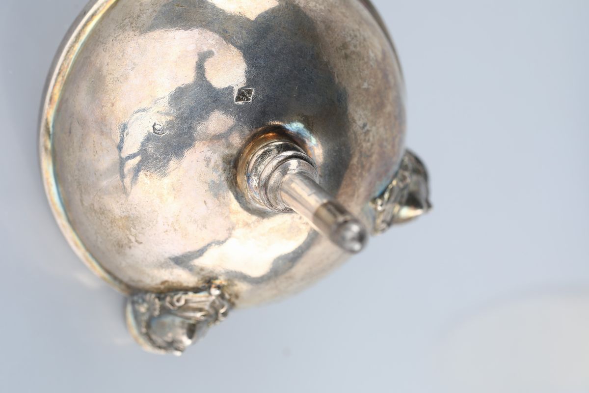 Lucerna in Bronzo e Argento, Argentiere Stefano Pacetti