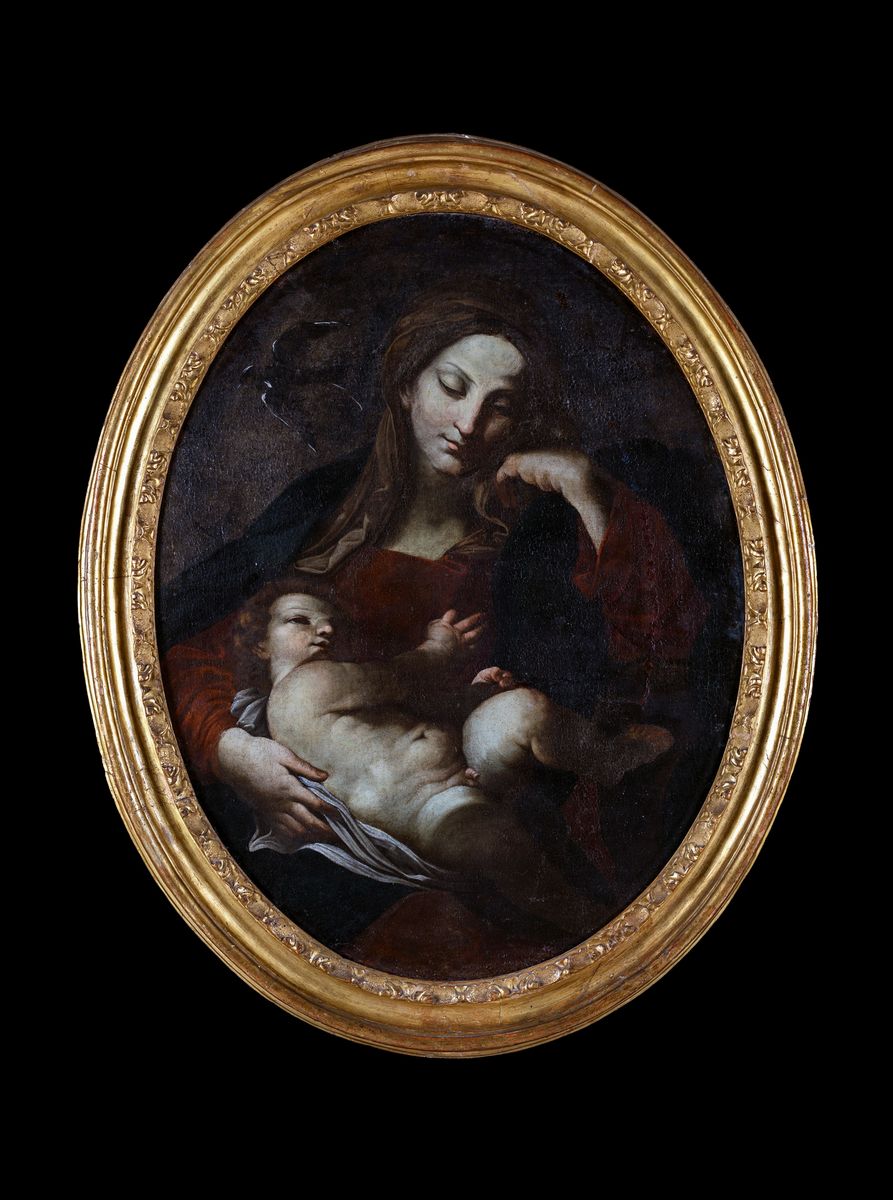 Domenico Piola ( Attribuito ) - Madonna Col Bambino