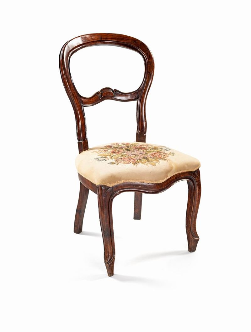 Sedia in Noce, XIX Secolo