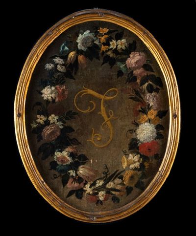 Ghirlanda di Fiori con Iniziale F
