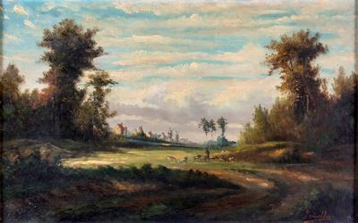 Paesaggio Olandese con Pastore