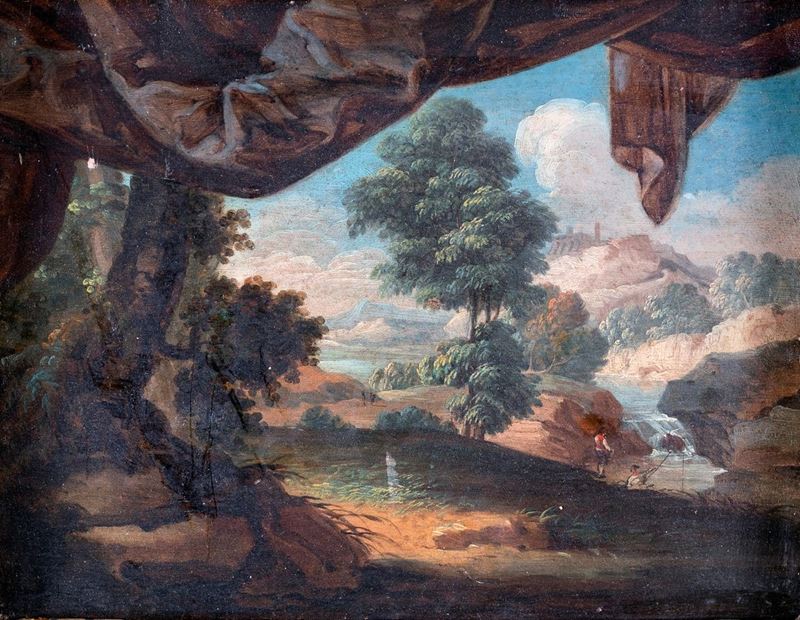 Scuola Italiana del XVII Secolo - Paesaggio Arcadico