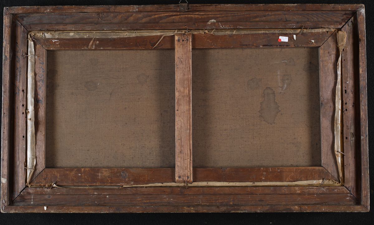 Pittore Francese del XIX Secolo - Paesaggio Fluviale con Imbarcazione