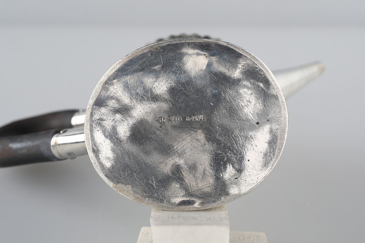 Piccola Teiera in Argento, Germania, Fine XIX/inizio XX Secolo, Argentiere H. Janus