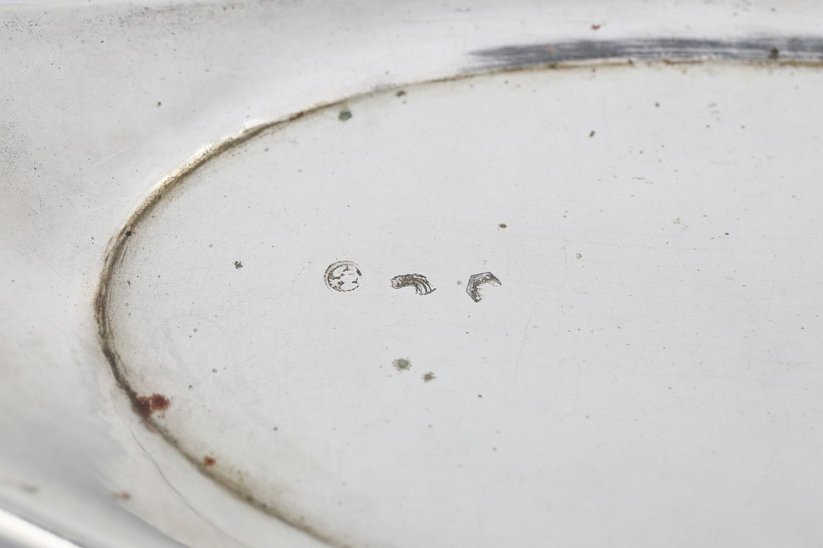 Coppia di Vaschette Portapenne in Argento, Lombardo/veneto, XIX Secolo