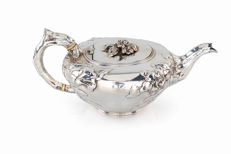 Teiera in Argento, Londra 1838, Argentiere John Figg
