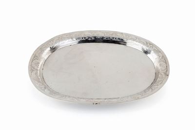 Vassoio in Argento 833/1000, Sicilia, Acireale, Dopo il 1826