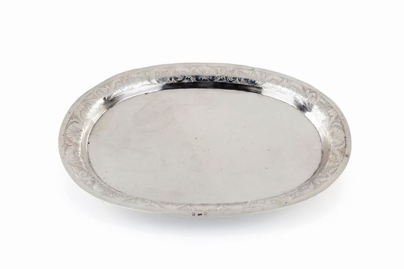 Vassoio in Argento 833/1000, Sicilia, Acireale, Dopo il 1826